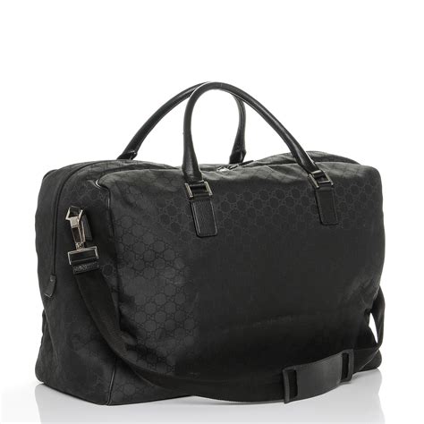 black gucci duffle bag